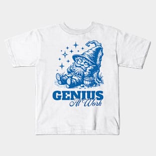 sleeping dwarf | genius at work Kids T-Shirt